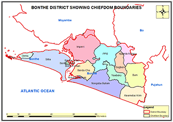 Bonthe District Map