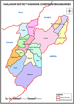 Kailahun District Map
