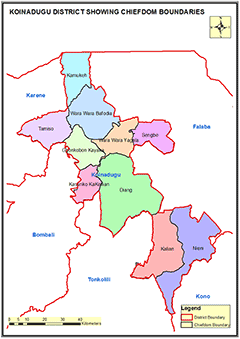 Koinadugu District Map